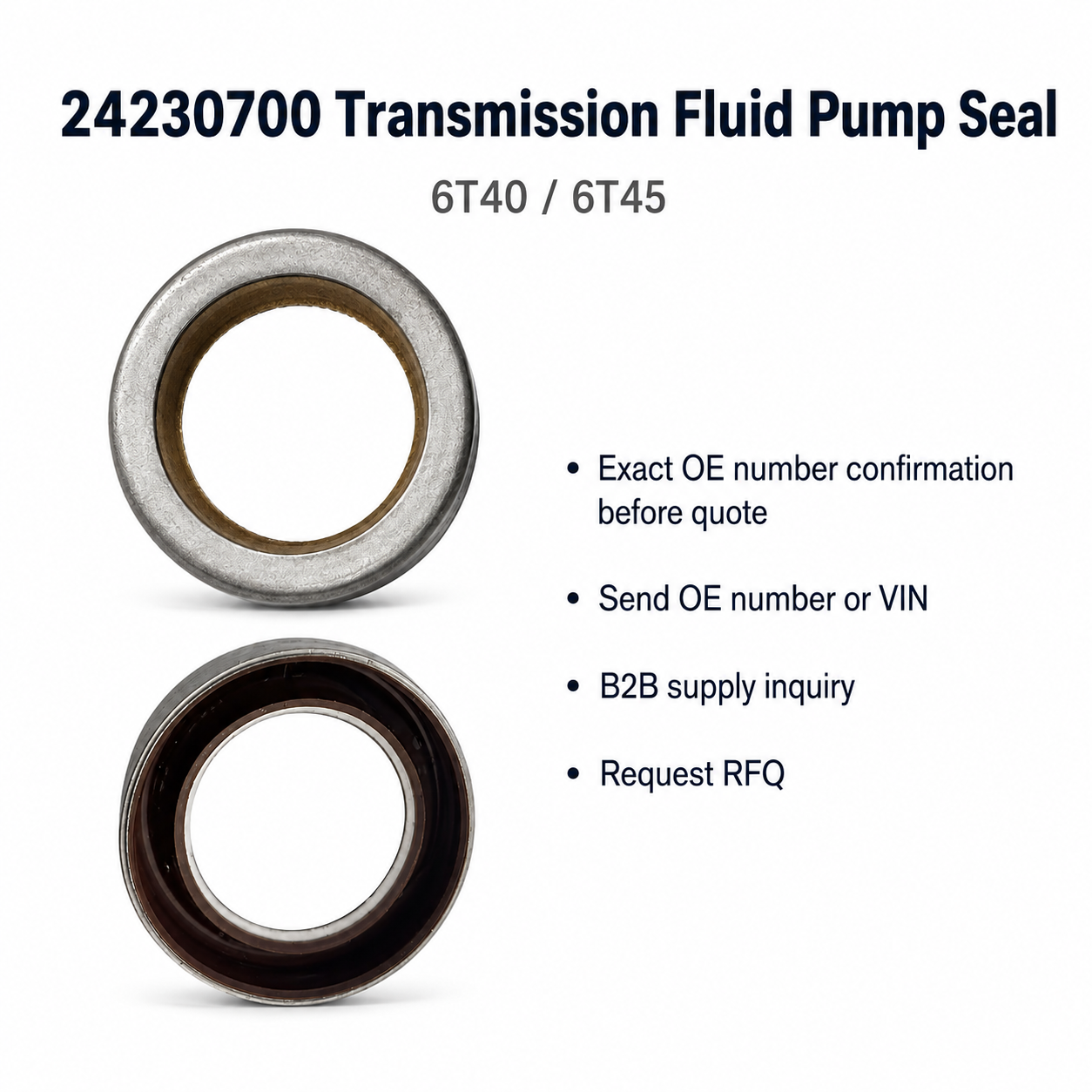 OE 24230700 oil pump / stator seal — RFQ reference