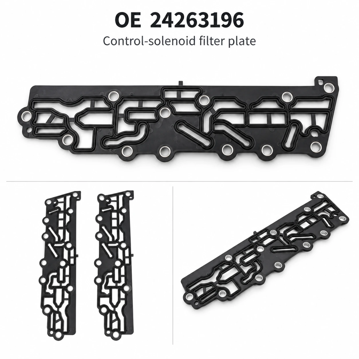 OE 24263196 Gen2 control-solenoid filter plate — multiple product views