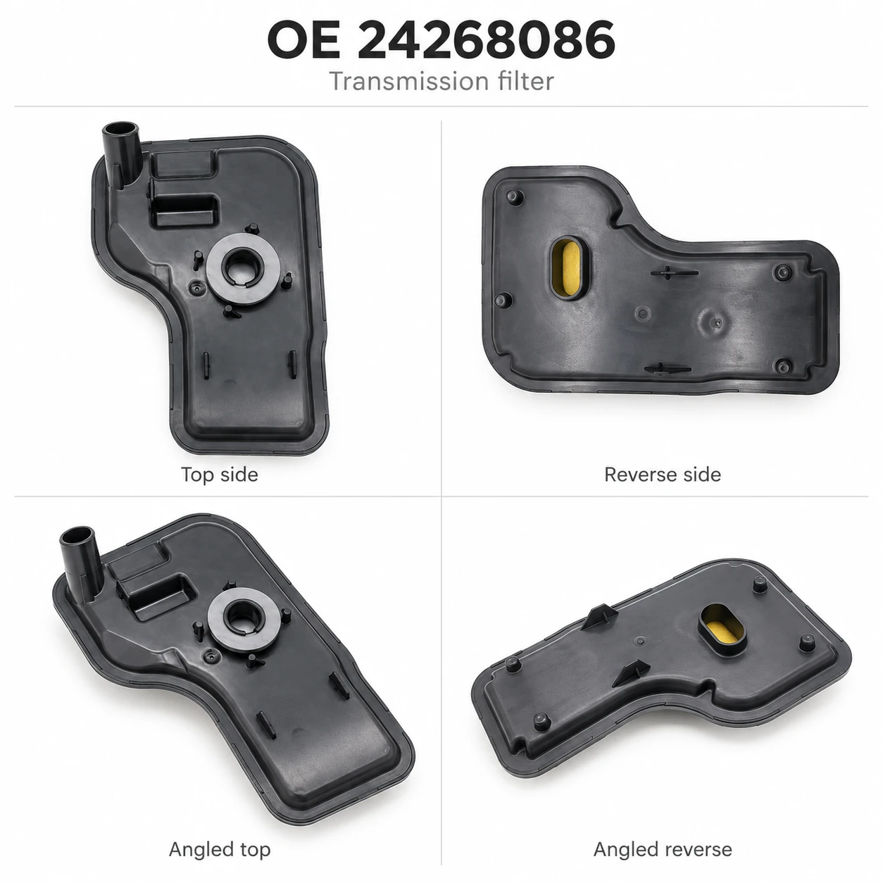 OE 24268086 Gen2 6T30 / MH9 transmission filter — multiple product views